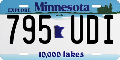 MN license plate 795UDI