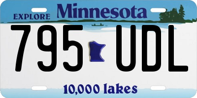 MN license plate 795UDL