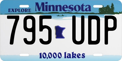 MN license plate 795UDP