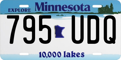 MN license plate 795UDQ