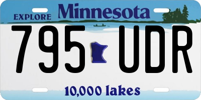 MN license plate 795UDR