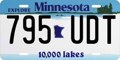 MN license plate 795UDT