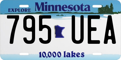 MN license plate 795UEA