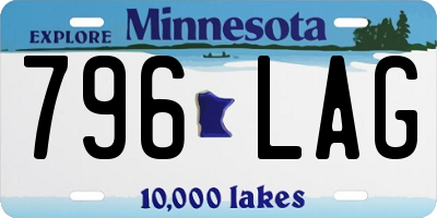 MN license plate 796LAG