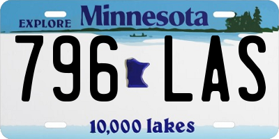 MN license plate 796LAS