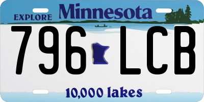 MN license plate 796LCB