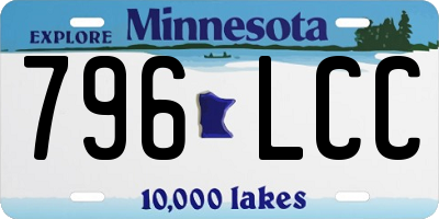 MN license plate 796LCC