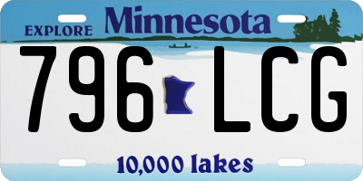 MN license plate 796LCG