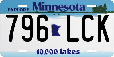 MN license plate 796LCK