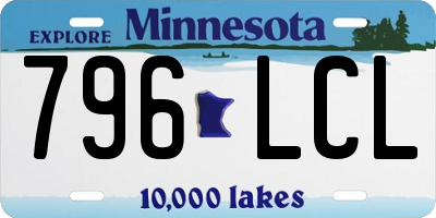 MN license plate 796LCL