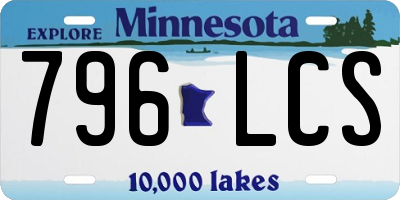 MN license plate 796LCS