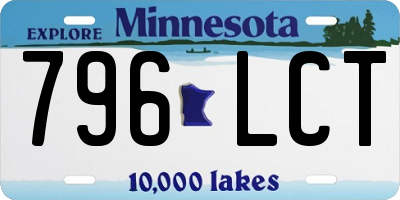 MN license plate 796LCT