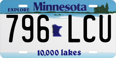 MN license plate 796LCU