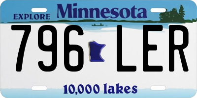 MN license plate 796LER