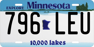 MN license plate 796LEU