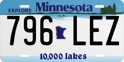 MN license plate 796LEZ