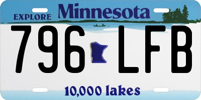 MN license plate 796LFB