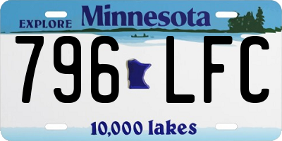 MN license plate 796LFC