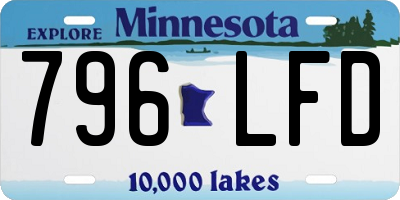 MN license plate 796LFD