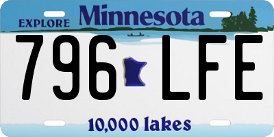 MN license plate 796LFE
