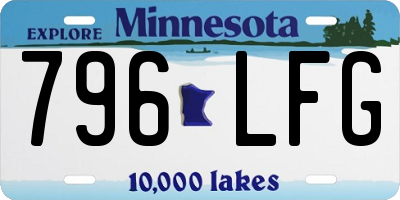 MN license plate 796LFG