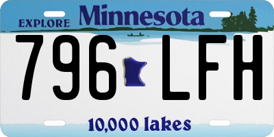 MN license plate 796LFH
