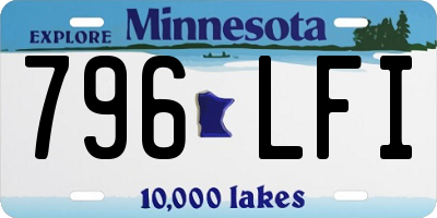 MN license plate 796LFI
