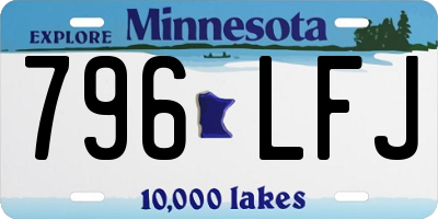 MN license plate 796LFJ