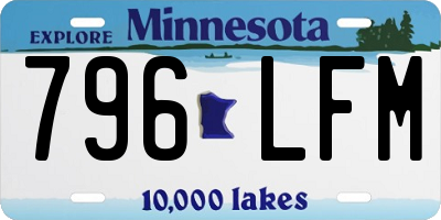 MN license plate 796LFM