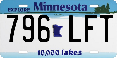 MN license plate 796LFT