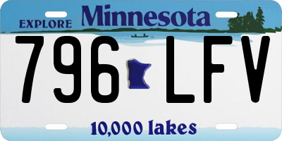 MN license plate 796LFV