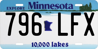MN license plate 796LFX