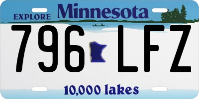 MN license plate 796LFZ