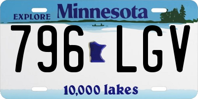MN license plate 796LGV