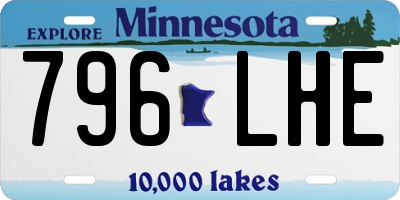 MN license plate 796LHE