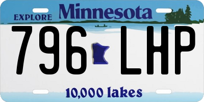 MN license plate 796LHP