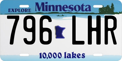 MN license plate 796LHR