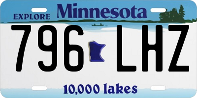 MN license plate 796LHZ