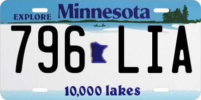 MN license plate 796LIA