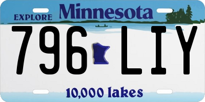 MN license plate 796LIY