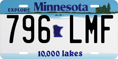 MN license plate 796LMF