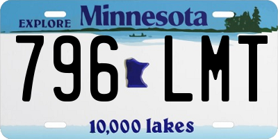 MN license plate 796LMT