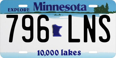 MN license plate 796LNS
