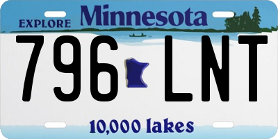 MN license plate 796LNT