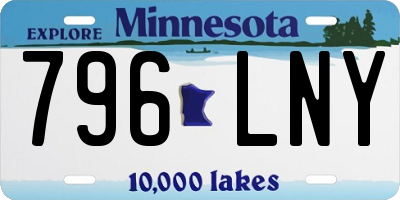 MN license plate 796LNY