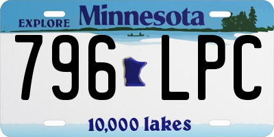 MN license plate 796LPC