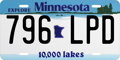 MN license plate 796LPD