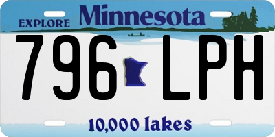 MN license plate 796LPH