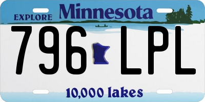 MN license plate 796LPL