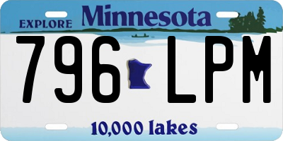 MN license plate 796LPM